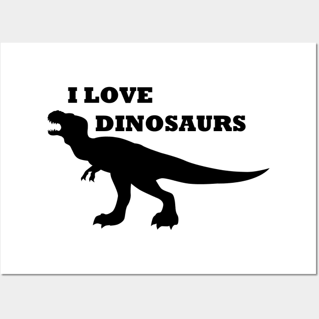 I Love Dinosaurs! Wall Art by SakuraDragon